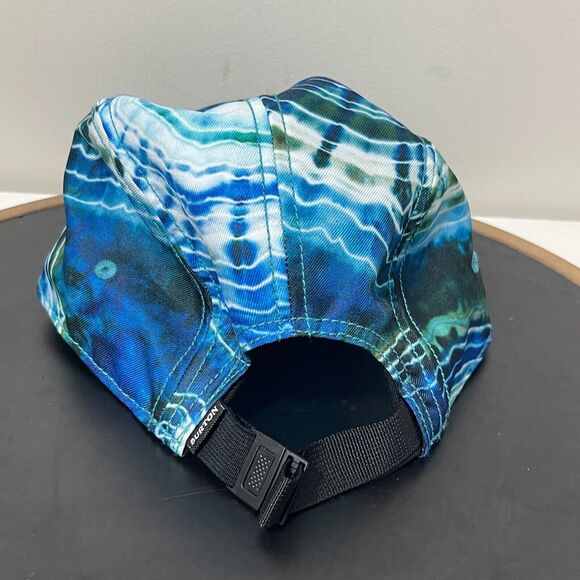 Burton Snowboards Hat Water Ripples Print Low Profile Cap Adjustable Blue - Picture 4 of 6